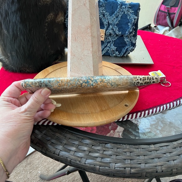 Hobo Lauren Leopard Print Leather Clutch Wallet - Picture 2 of 7